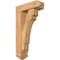 Ekena Millwork Merced Arts and Crafts Smooth Bracket w/ Offset Brace, Western Red Cedar, 5 1/2"W x 16"D x 28"H BKT0604X16X28MRC03SWR - alternate 1
